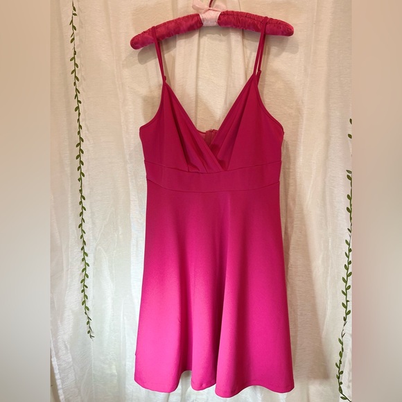 SHEIN Neon Pink Sun Dress - XL - Spaghetti Strap - Picture 1 of 7